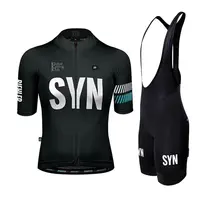 SYN Summer cycling clothes men's jerseys road cycling short sleeved sets bibs quick drying clothes breathable cycling shirt 2