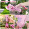 VATOS Recharge Bubble Wand X2 for Kids Girls Boys LED Electric Auto Snowflake Bubble Blower Gun With LED Light Music Outdoor Fun 6