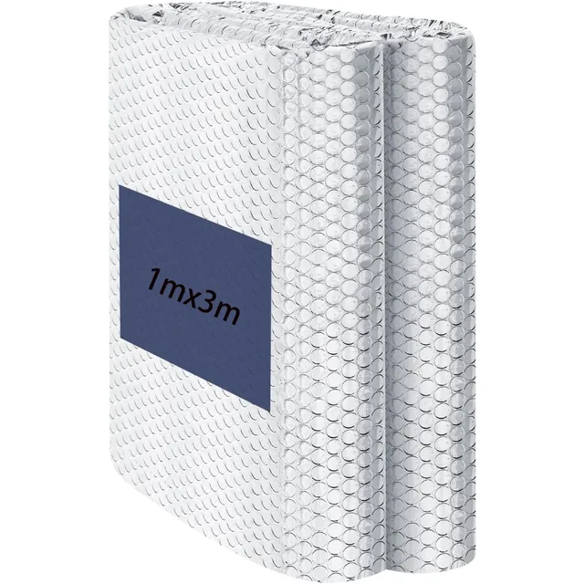 หน้าต่างม้วนฉนวนสะท้อนแสงคู่สําหรับความร้อนในฤดูร้อน, อลูมิเนียมฟอยล์สิ่งกีดขวางความร้อน Radiant สําหรับหลังคา RV ประตูโรงรถ 1