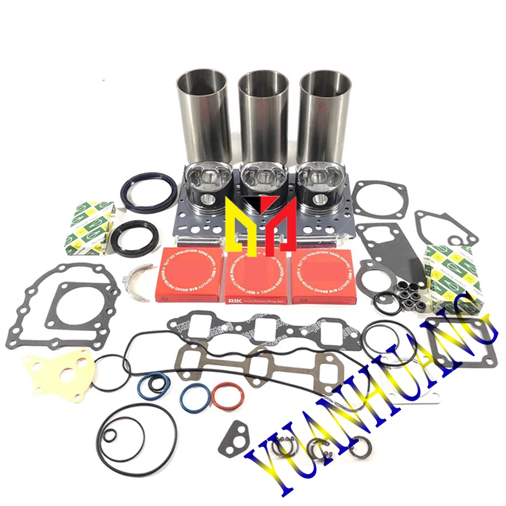 

Hot Sale Engine Rebuild Kit with D750 Full Gasket Set for KUBOTA Excavator Tractor Diesel Liner Piston Ring Main Con Rod Bearing