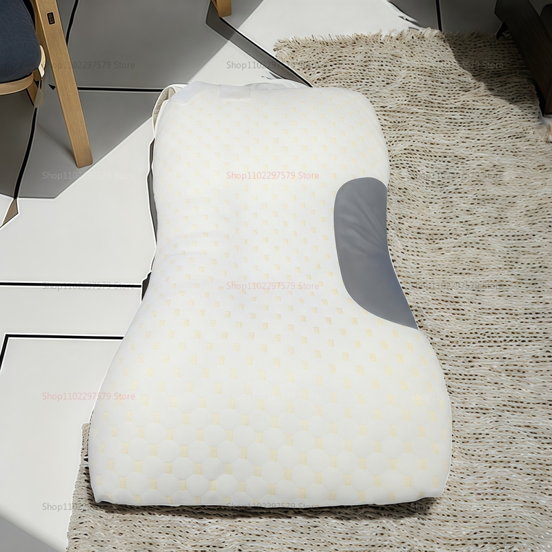 Cervical Orthopedic Neck Pillow for Better Sleep and Neck Support Soybean Fiber SPA Massage Pillow for Home Travel Bed Bedtime