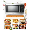 icrowave with 10 Power Levels, Small Microwave with Pull Handle Child Safety Lock, 1100 Watt Mic 2
