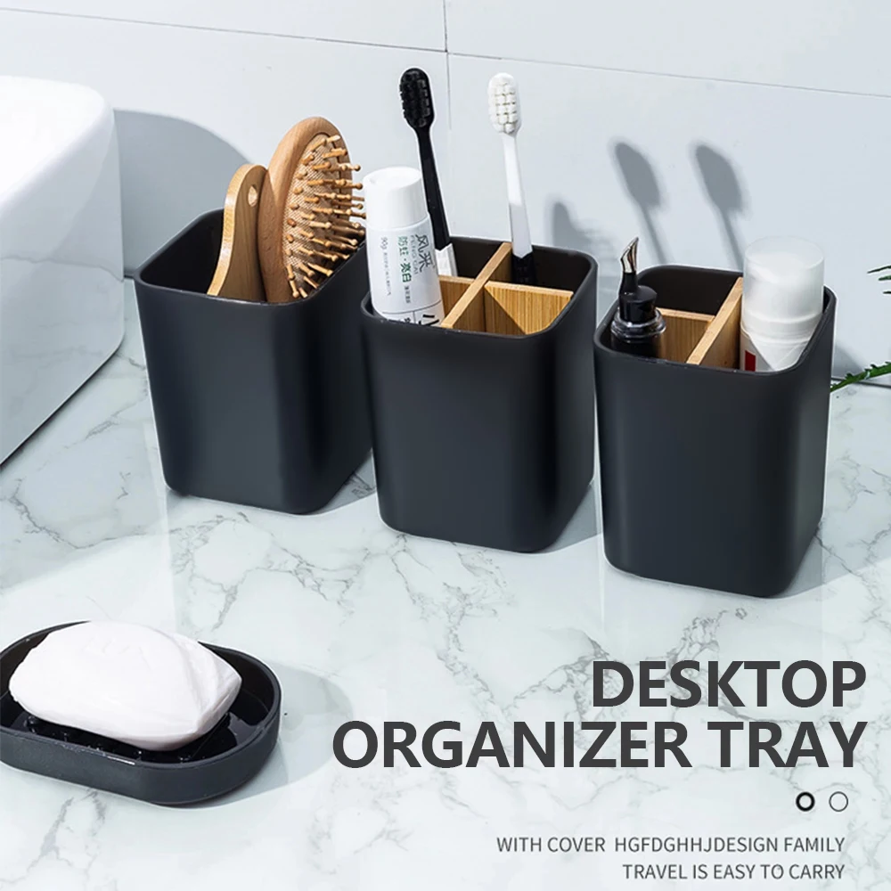 Toothbrush Holder Toothpaste Toothbrush Stand Plastic Storage Box Bathroom Accessories For Bathroom