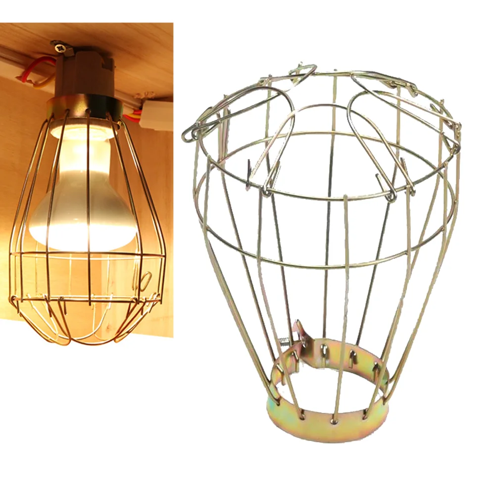 Vintage Iron Reptile Pet Heat Lamp Cover Lamp Shade Cover Anti Scald Heating Light Bulb Safety Mesh Guard Cage reptile heating lamp reptile light bulb reptile lamp bulb