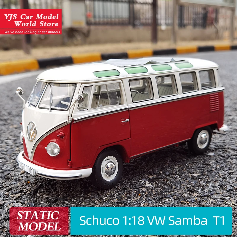 Schuco 1:18 Vw T1 Kasten Volkswagen T1 Service Car Alloy Car Model Collection Regalo Per Amici E Familiari