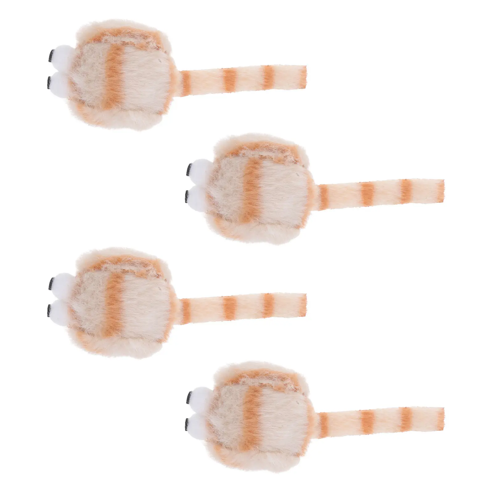 4Pcs 현실적인 고양이 마우스 시뮬레이션 장난감 실내 훈련 고양이 새끼 고양이를위한 대화 형 마우스 모양의 애완 동물 용품
