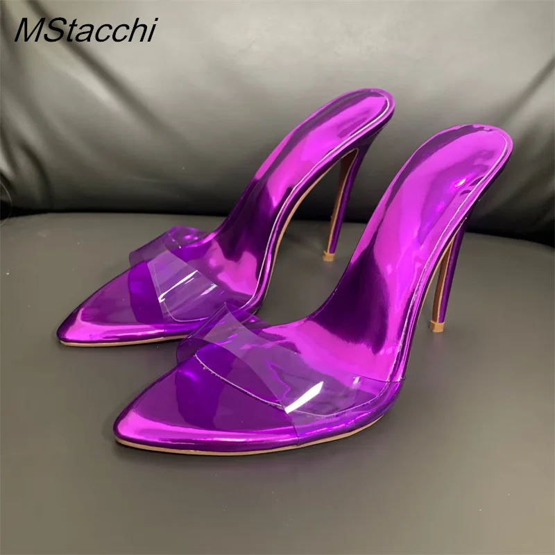 ตัวเลือกสินค้า รองเท้าแตะเซ็กซี่ Peep Toe สีผสม งานปาร์ตี้