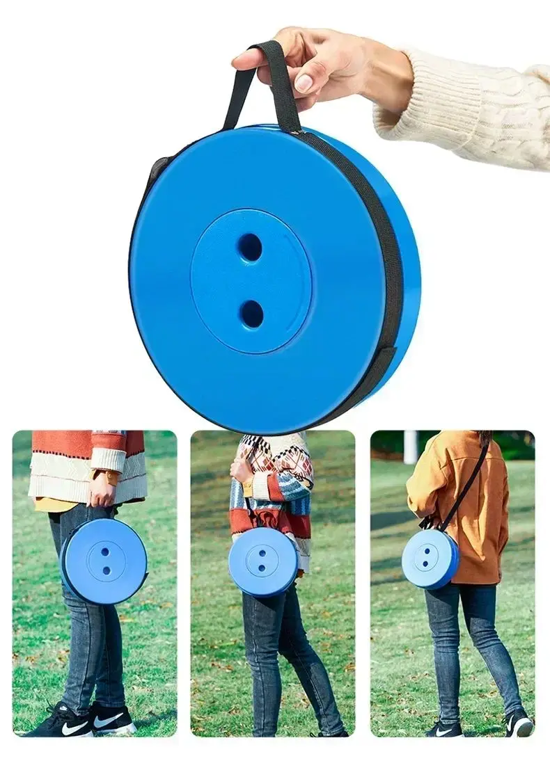 Folding Stool Folding Stool Heavy Duty Collapsible Telescoping Stool with Load Capacity 400lbs, Portable Retractable for Camping Fishing