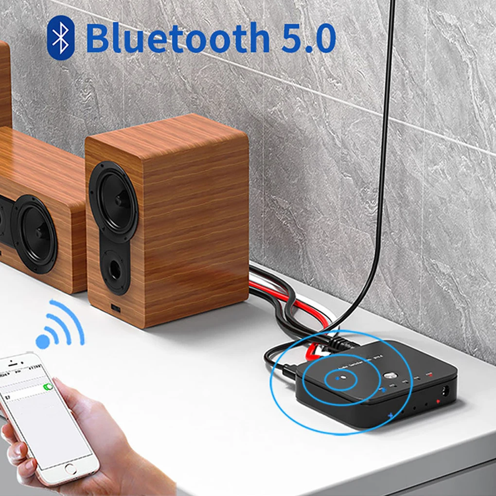 4-port 3.5mm Stereo AUX Switcher 3 IN 1OUT Wireless Music Bluetooth-compatible 5.0 Receiver HIFI Audio Adapter