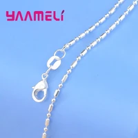 Grande vente échantillon commande 20 pièces mélange 20 Styles 18 "véritable 925 argent Sterling couleur lien collier ensemble chaînes + fermoirs à homard 3