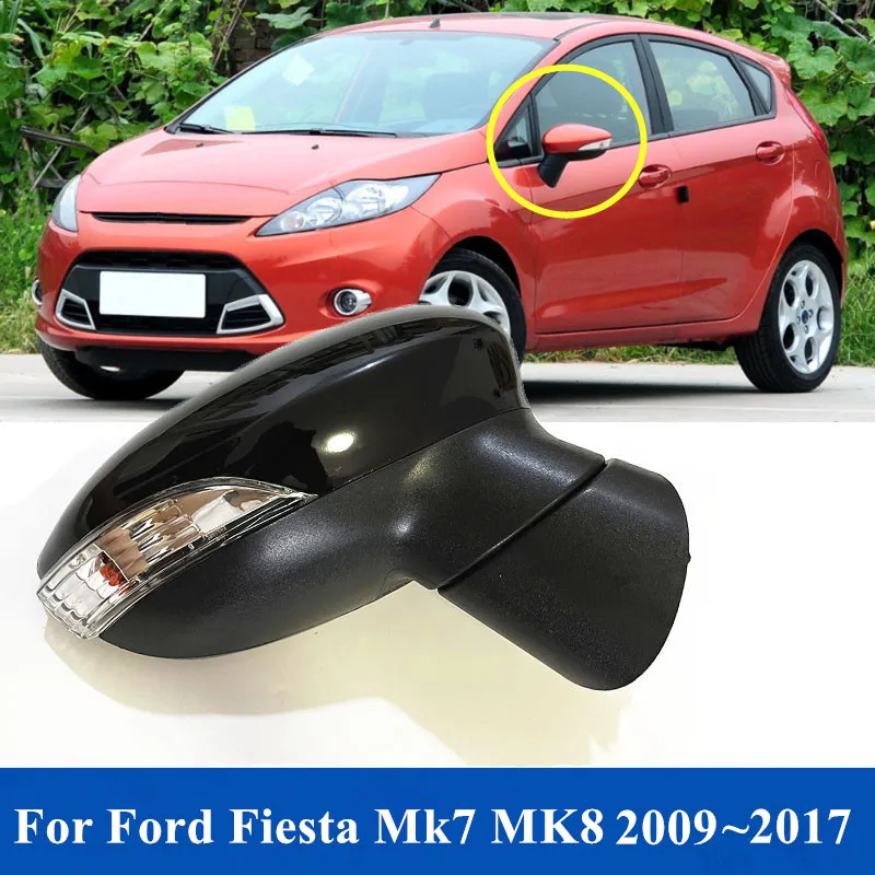 Coprispecchietti Laterali ABS Per Ford Fiesta 2009-2015 – Calotte Specchio Retrovisore Esterno