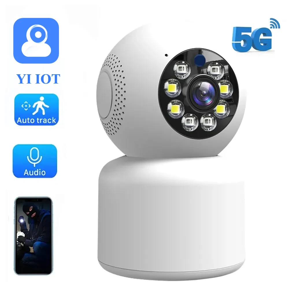 Yi Iot 5G 2.4G Wifi Telecamera Ip 3Mp Telecamera Di Sicurezza Domestica Telecamera Di Sorveglianza Visione Notturna A Colori Telecamera Cctv Baby Moni