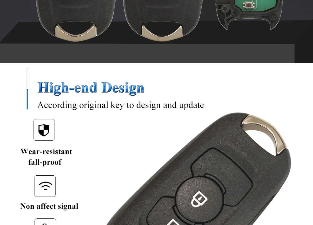 Keyforkess 2/3B Flip chiave per auto a distanza 315/433MHz per Opel Vauxhall Astra K 2015-2017 Buick Excelle GT VERANO EXCELLEGT ID46 PCF7961 10 Keyforkess 2/3B Flip chiave per auto a distanza 315/433MHz per Opel Vauxhall Astra K 2015-2017 Buick Excelle GT VERANO EXCELLEGT ID46 PCF7961 - S4163d4de8f6147fdb126e0f53f9da8acT