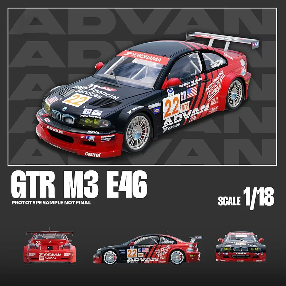 BMW M3 Gtr E46 スピードブルー 1/18 スケールゲームファン趣味