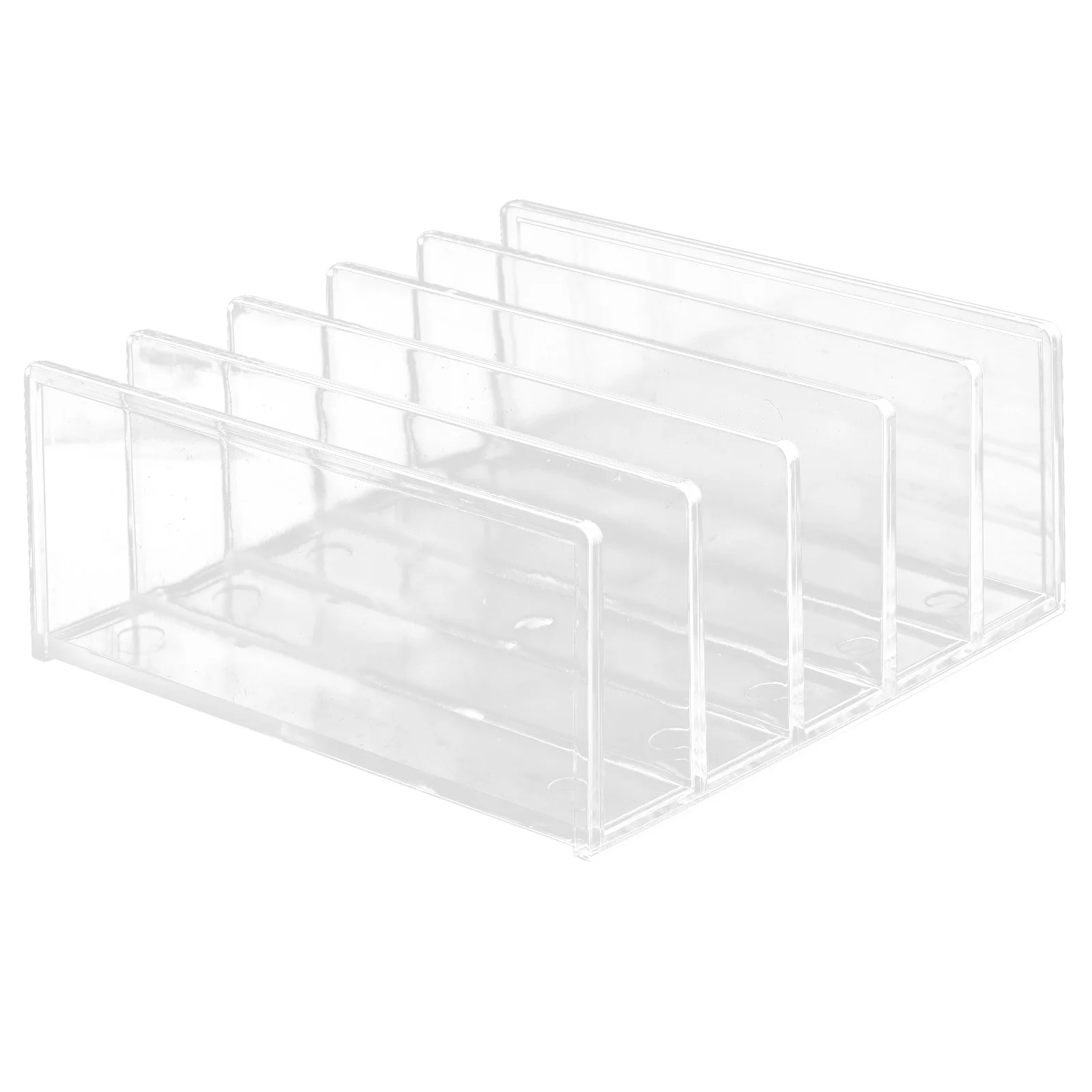 

Acrylic File Holder Bookends for Shelves Office Desk Storage Cute Home Desktop Organizer Rack Kitchen Support Stand