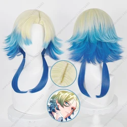 Vibrant Anime - Inspired Cosplay Wig - 55cm Long, Mixed Color, Heat - Resistant Synthetic Hair (Wig and Wig cap)
