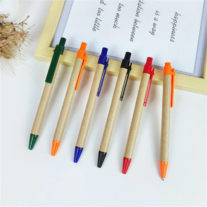 Retractable Ballpoint Pens - Blue Refillable Writing Pens 10 Pack