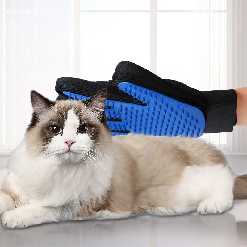 1PCS Cat Hair Cleaning Gloves Dog Go Floating Hair Massage Household