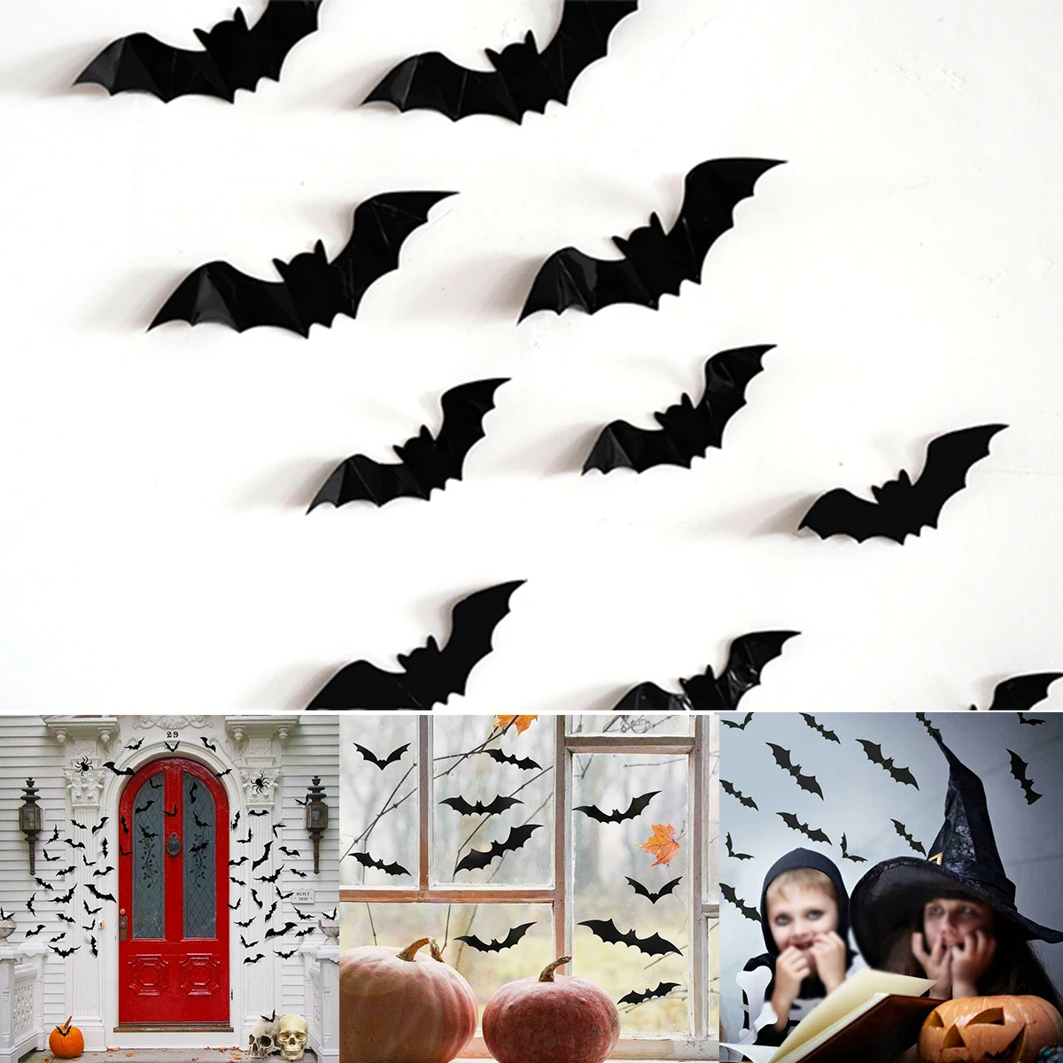 

Halloween Bat 3D Black Bat Stickers