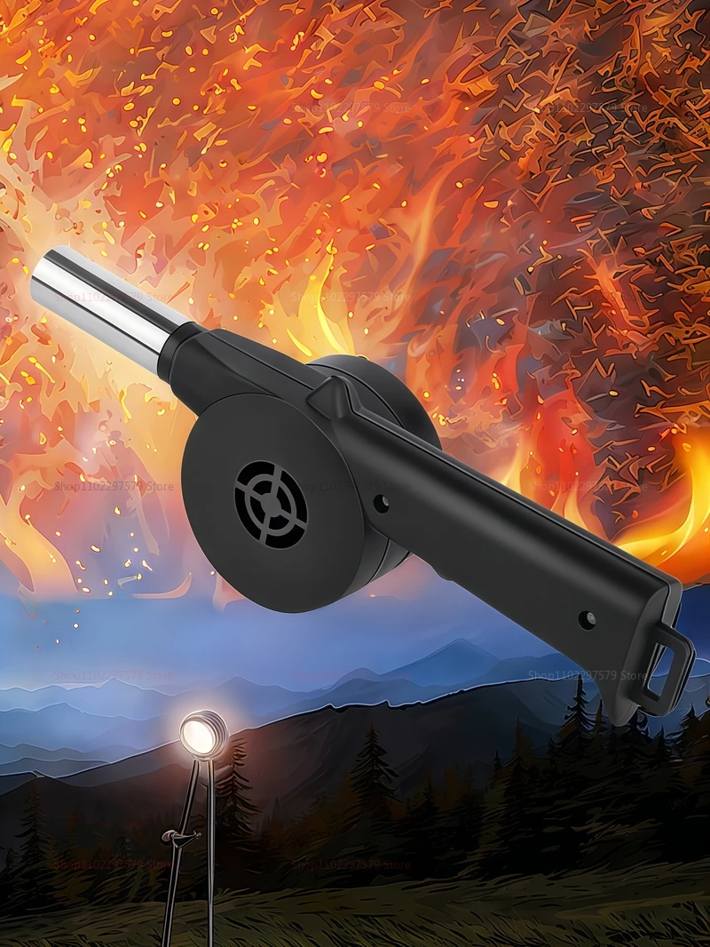 Description Picture 2 of itemCamping BBQ Hand-BBQ Charcoal Blower - Lightweight Portable Outdoor Aid Fire Handheld Cooking Tool for Outdoor BBQ Bangfire