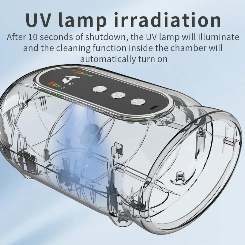 Hand Massager with Airbag Compression Electric Wrist Palm Finger Massage Machine with UV Automatic Cleaning Awaken Hand Vitality