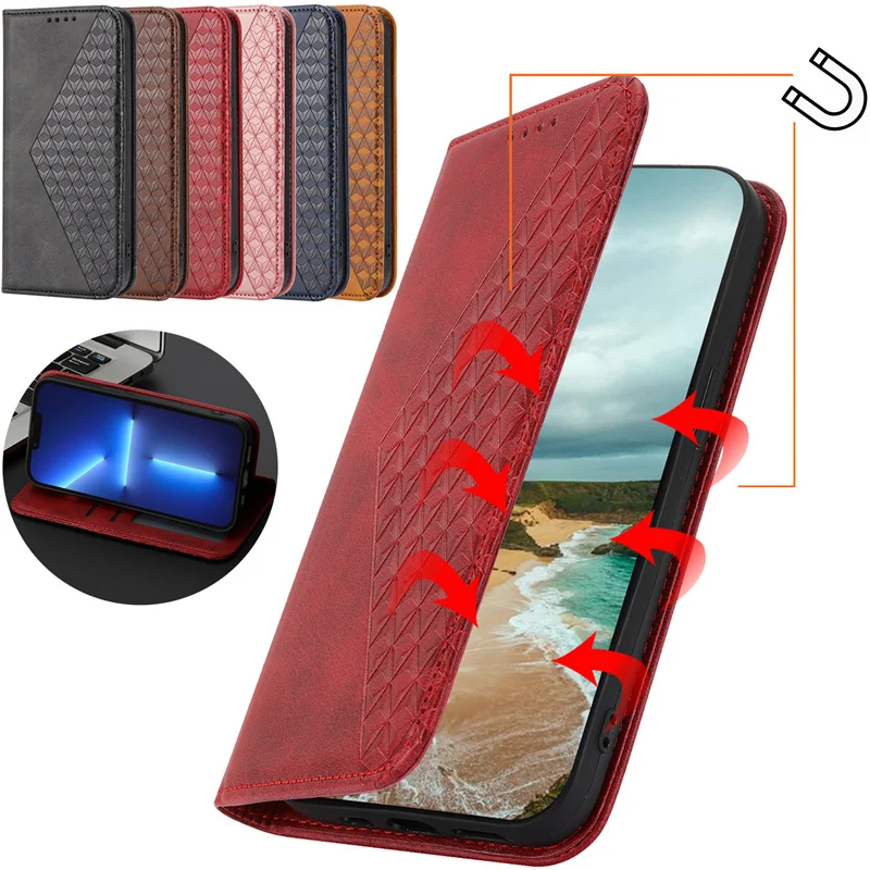 

Magnetic Attract Luxury Leather Cover For Xiaomi Redmi 10C 10A Note 11S Mi Poco X4 GT M4 11T Pro 4G 5G Protect Mobile Phone Case