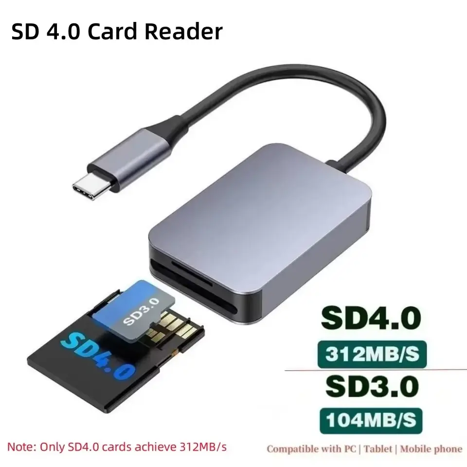 UHS-II USB C Card Reader SD 4.0 Card Reader SD TF Card Reader Micro SD Memory Card Reader for Laptop Phone Macbook PC Cardreader image 11
