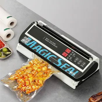 MS175 Vacuum Sealer Machine Wet Vacuum Sealer Packaging Machine Professional Food Plastic Bag Sealer 220V/110V 1
