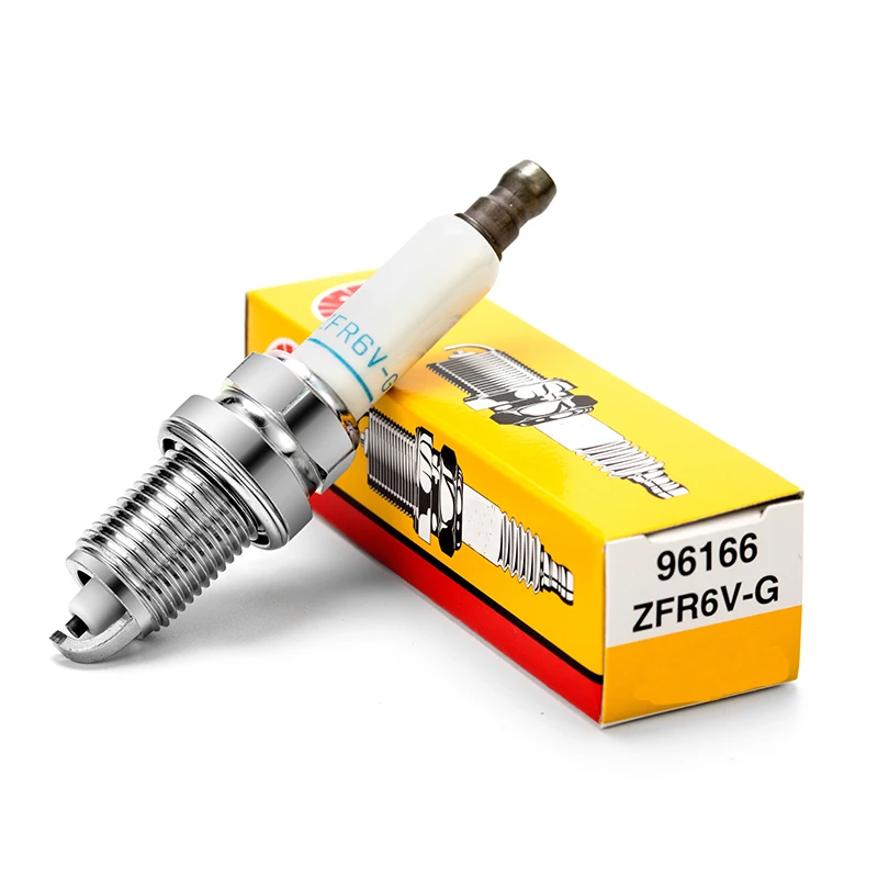 

THREEON 1/4/6 pcs ZFR6V-G 96166 Spark Plug for LDE 1.6L 2H0 1.8L General Motors for WULING