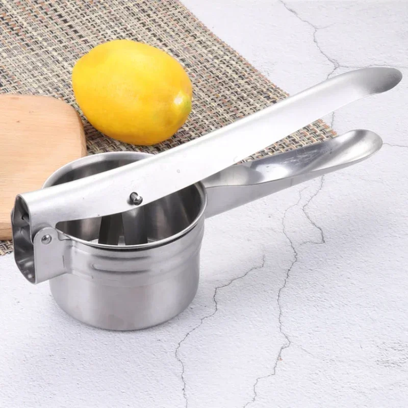 Masher Ricer Press Mashed Potatoes Stainless Steel Crushing Puree Fruit Vegetable SqueezerJuicer Press Maker Kitchen Tools Garlic Masher Potato Masher