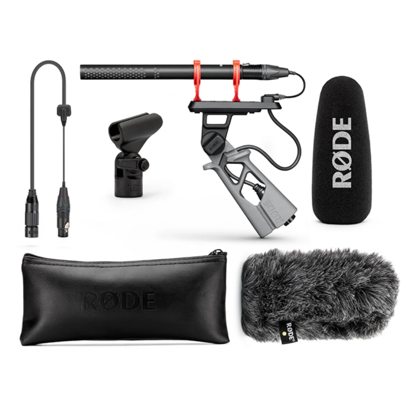 RODE NTG3とPG2他 けばけばしく ガンマイクとピストルグリップ2個など 