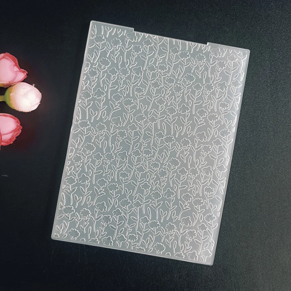 AZSG Easter Butterfly Trees Embossing Folder Transparent Plastic Plates Design For DIY Paper Card Decoration Embossing Cutting plastic embossing folder embossing folder