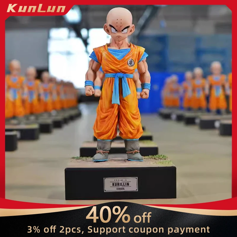 

Anime Dragon Ball Z Warrior Krillin Figure with Base Childhood Edition Pvc Model Collectible Super Saiyan Figur Ornaments Toys