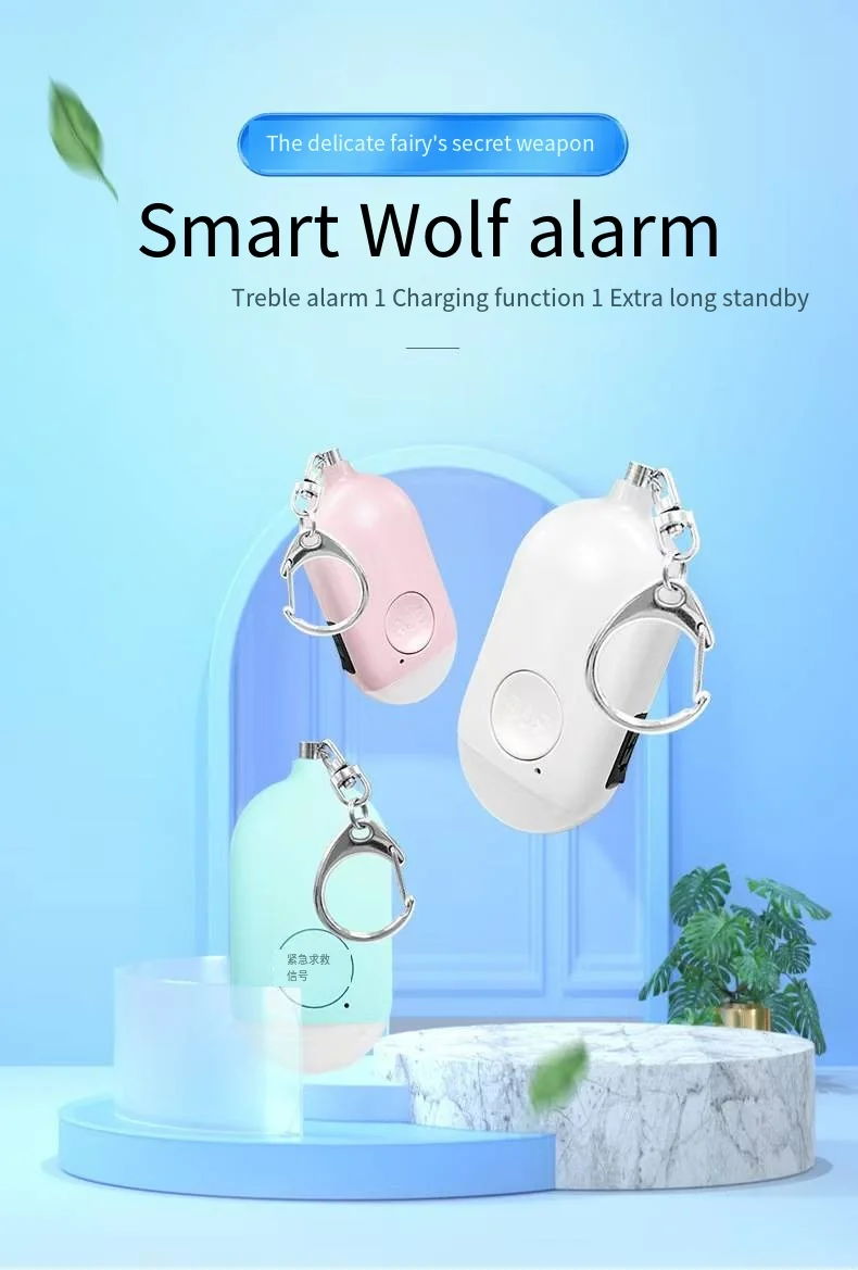 SOS Lightning Alert &middot; Female Bodyguard. Sound and light dual frequency anti-wolf alarm &middot;360&deg; deterrence