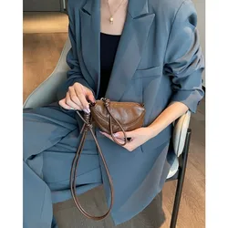 Elegant Genuine Leather Women's Crossbody Bag - Luxury Designer Fashion Mini Purse - 16X11X3cm (Coffee)