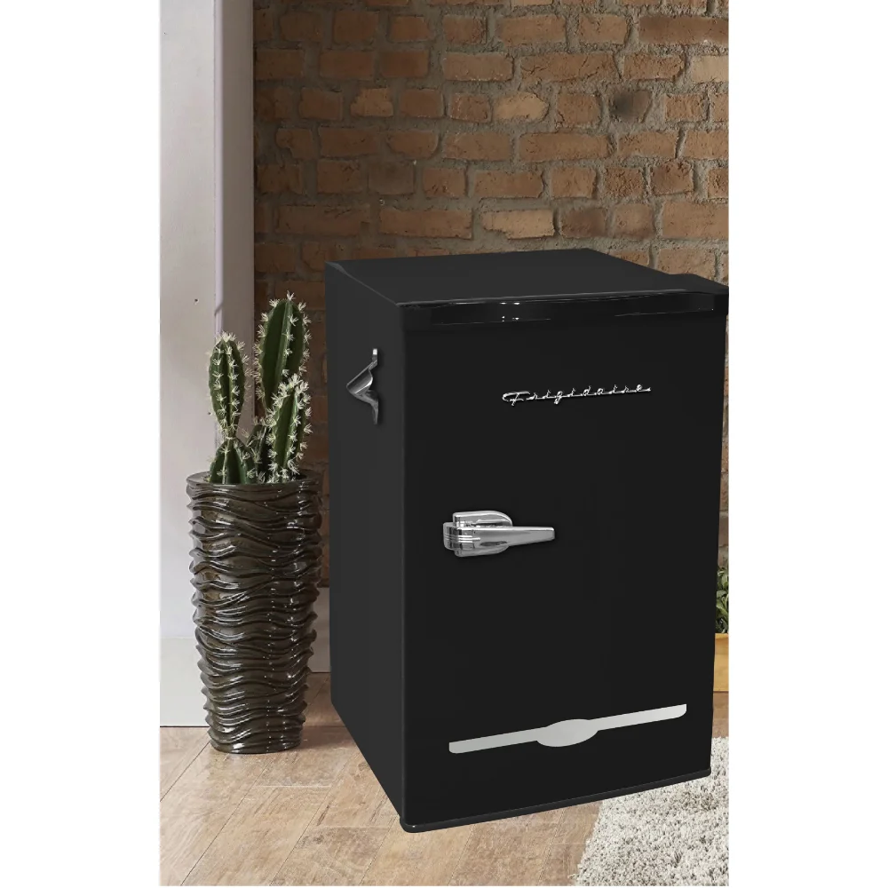 Frigidaire 1.6 Cu ft. Retro Compact Refrigerator with Side Bottle Opener,  Coral 