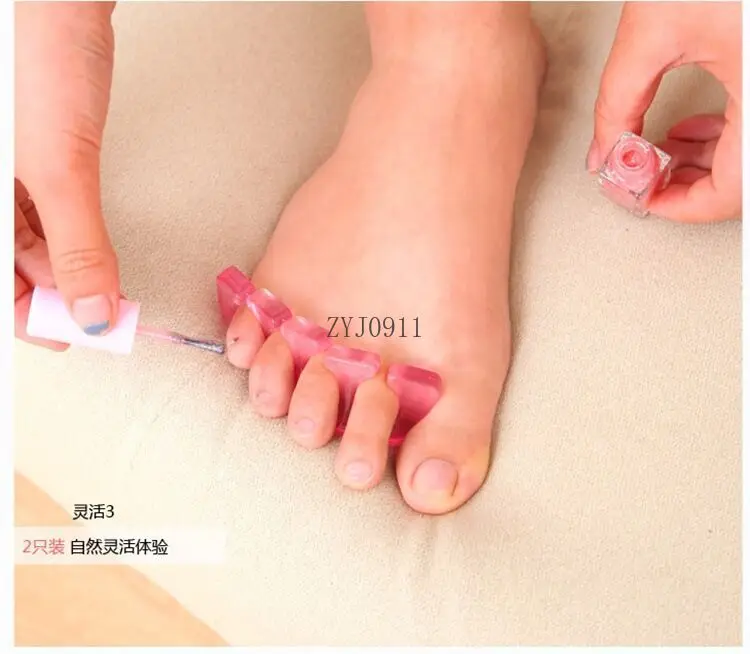 *Nail art silicone finger cotton, toe separator soft rubber finger cotton, reuse separator, nail art tools