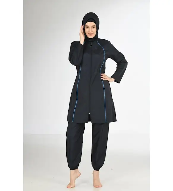 Fantasy 3219 Navy blue classic full closed hijab swimsuit