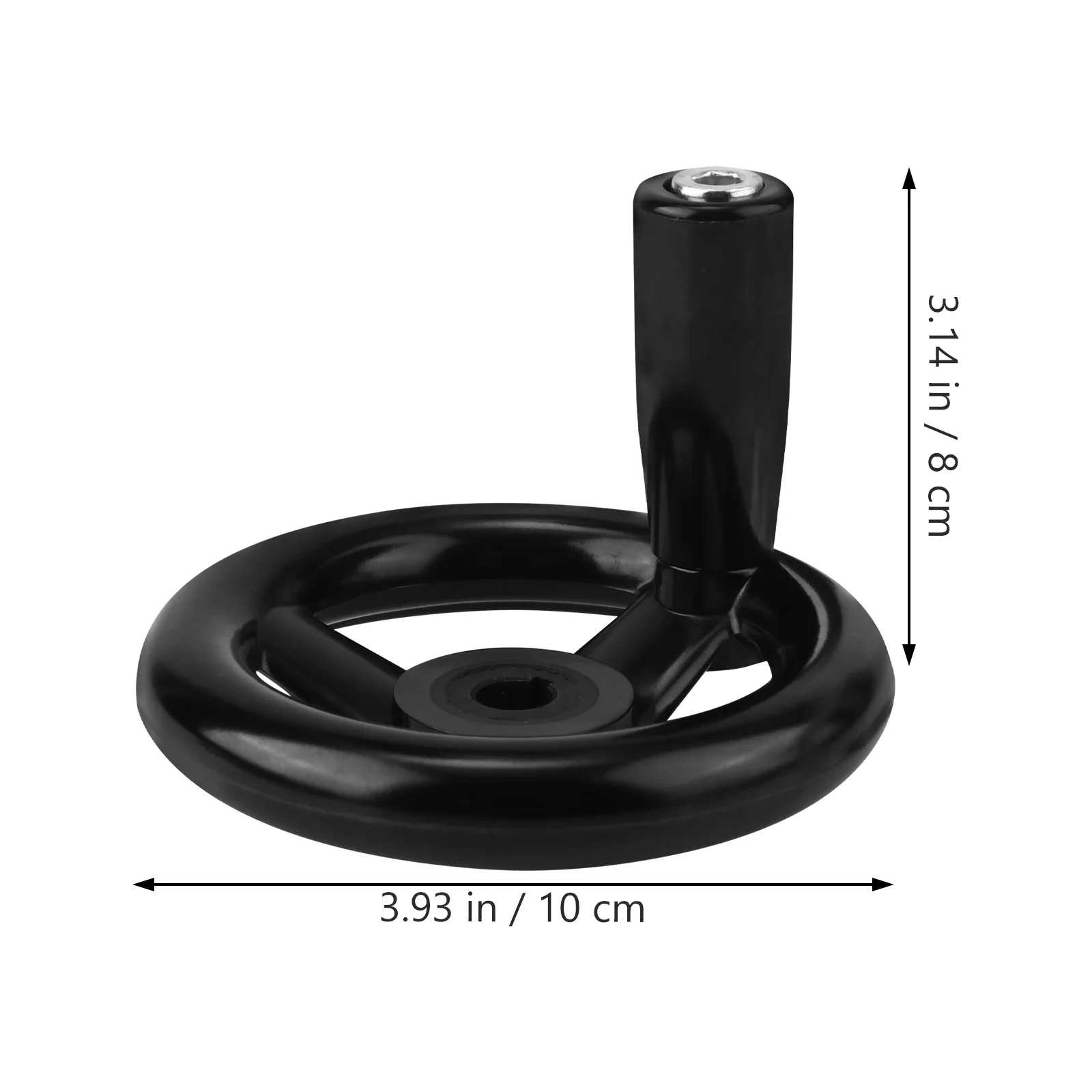 Round Hand Wheel Hand Crank Revolving Handle 3 Spoke Bakelite Crank for Disassemble cnc handwheel mounting crank handles