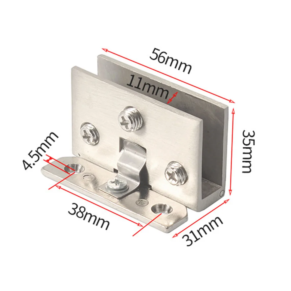 47mm 57mm Glass Cabinet Door Hinges Bathroom Shower Door Hinges Glass Pivot Hinge Furniture Wine Cabinet Clips