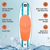 Inflatable Stand Up Paddle Board for outdoor water sports PVC material blue wide stable design with non-slip comfort deck and p