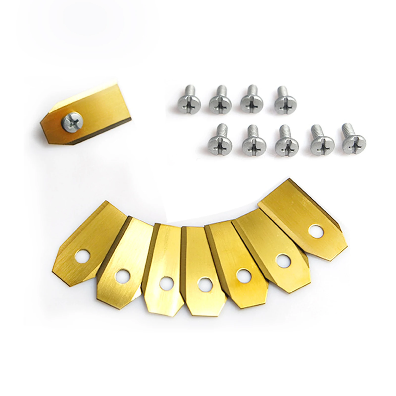 

30pcs Robot Mower Blades With 30pcs Screw Stainless Steel Timmer Cutting Piece For For Husqvarna Mower/Gardena Lawnmower Part