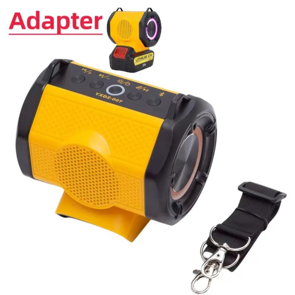 Outdoor Camping And Hiking Portable Bluetooth Speaker For Dewalt 18-20V Li-ion Battery USB Type-C Cordless mapp full copper gas card type flamethrozer propane gas torch self ignition trigger style camping brass welding torch