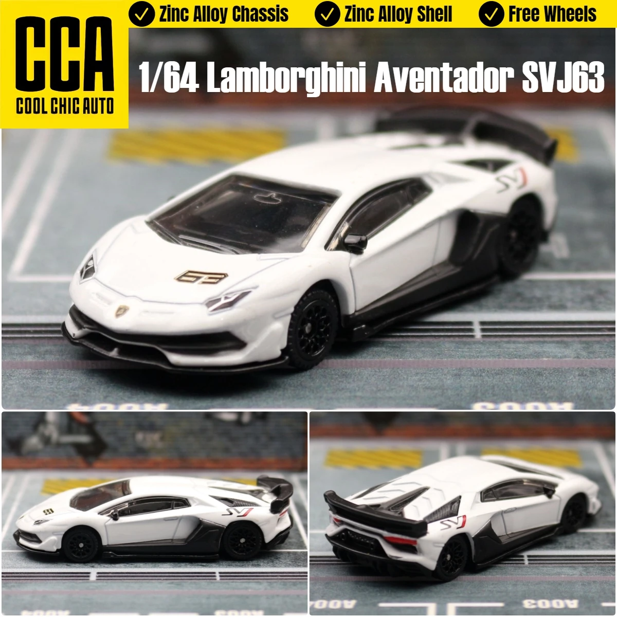 1/64 Lamborghini SVJ63 Miniature Model CCA MSZ 3