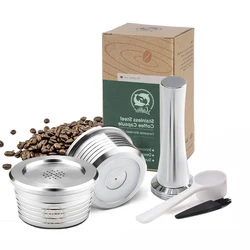Reusable Stainless Steel Coffee Capsule Filter (2pc-tamper)