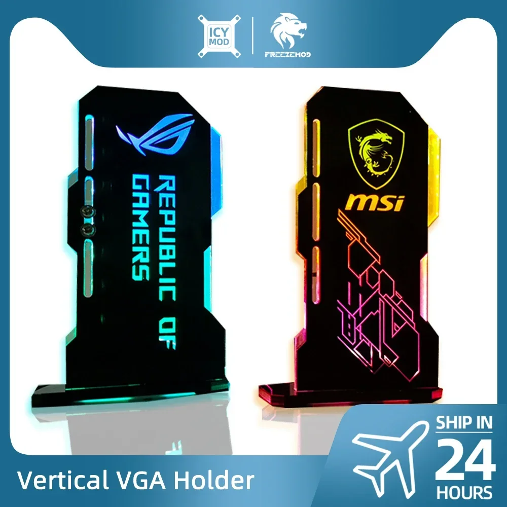 Supporto Per Scheda Grafica - Staffa Di Montaggio GPU Verticale In Acrilico, Base Cavalletto
