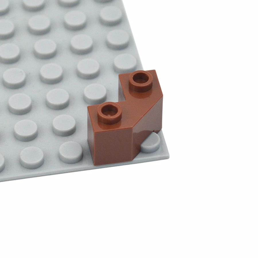 30pcs MOC 벽돌 부품 87620 벽돌 웨지 2x2 패싯 호환 빌딩 블록 입자 DIY Assmble 아이 퍼즐 두뇌 장난감 선물