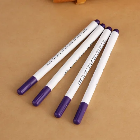 

Practical Fabric Markers 4Pcs Water Erasable Pens Soluble Cross Stitch Chalk Tool Pencil Patchwork Needlework Sewing Accessories