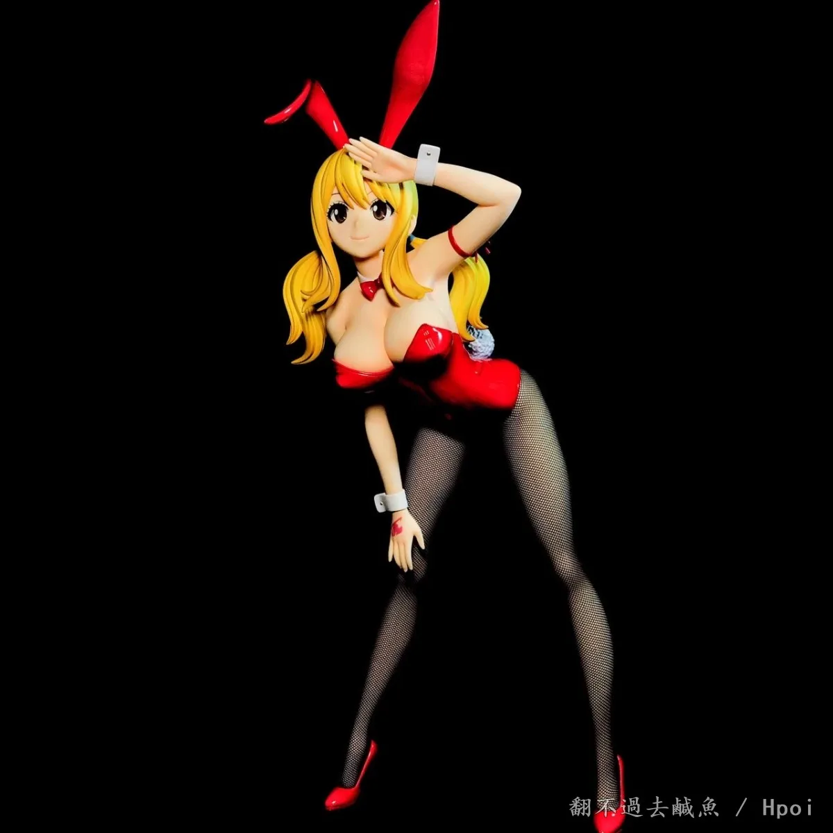 

40CM FREEing B-style Anime Bunny Girl Figure Fairy Tail Lucy Heartfilia 1/4 PVC Action Figure Adult Collection model doll gifts