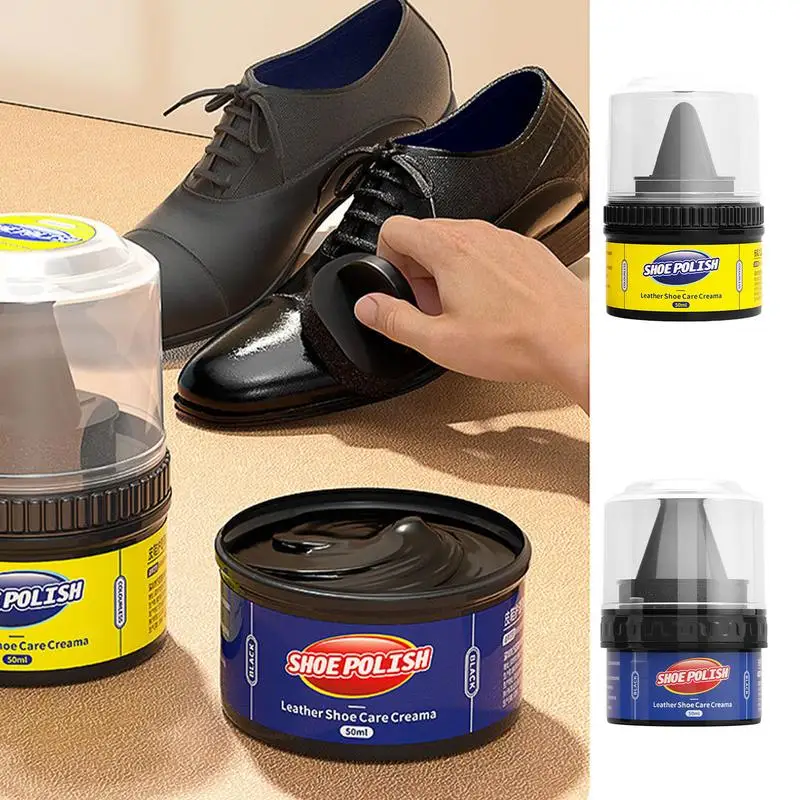 Leather Shoe Cream 50ml Leather Care Cleaning Paste Maintenance Cream Car Conditioner Interior Cleaner For Shoes